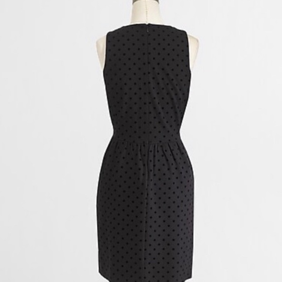 J.Crew Sleeveless Velvet Polka Dot Dress - Picture 2 of 11